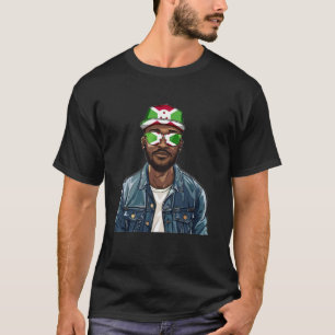 Burundi Flag Outfit for Man Souvenirs Cap Boy Buru T-Shirt