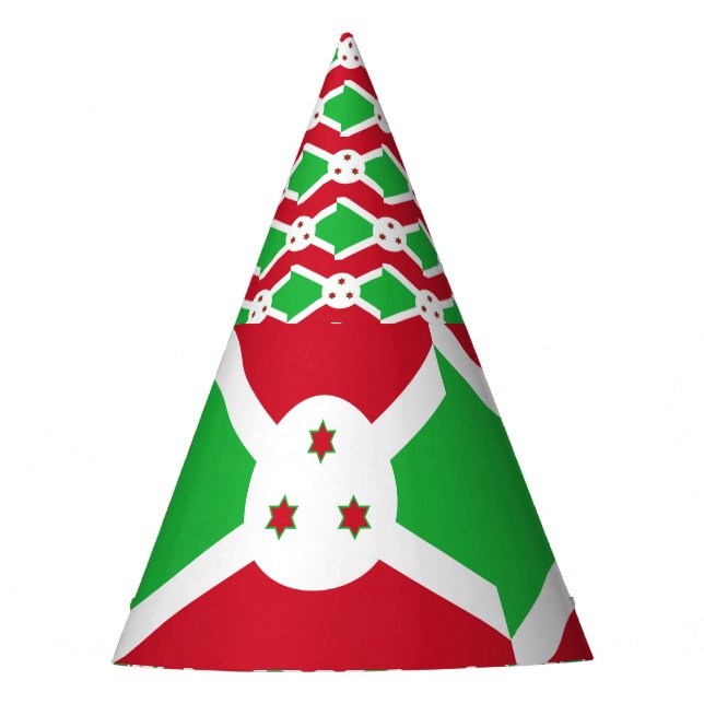 Burundi Flag Party Hat (Front)