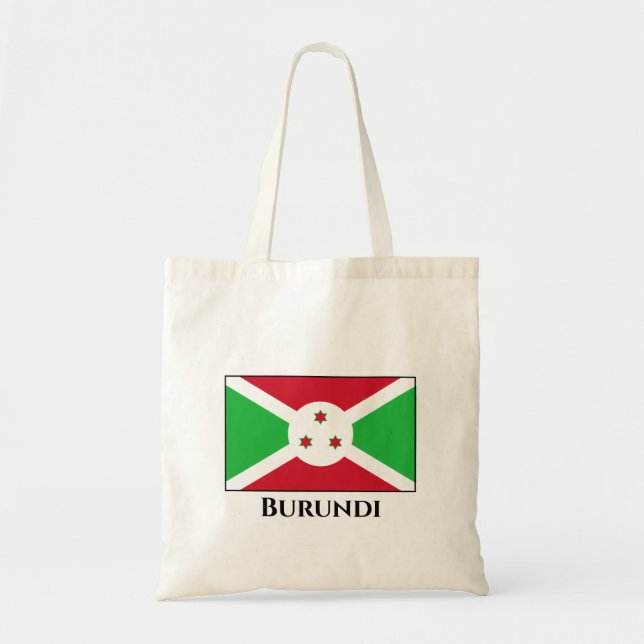 Burundi Flag Tote Bag (Front)