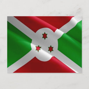 Burundi - Flag Waving - Postcard