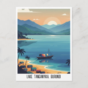 Burundi Lake Tanganyika Travel Postcard