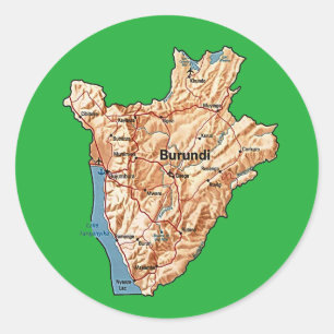 Burundi Map Sticker