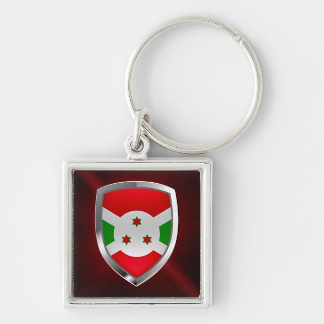 Burundi Mettalic Emblem Key Ring (Front)