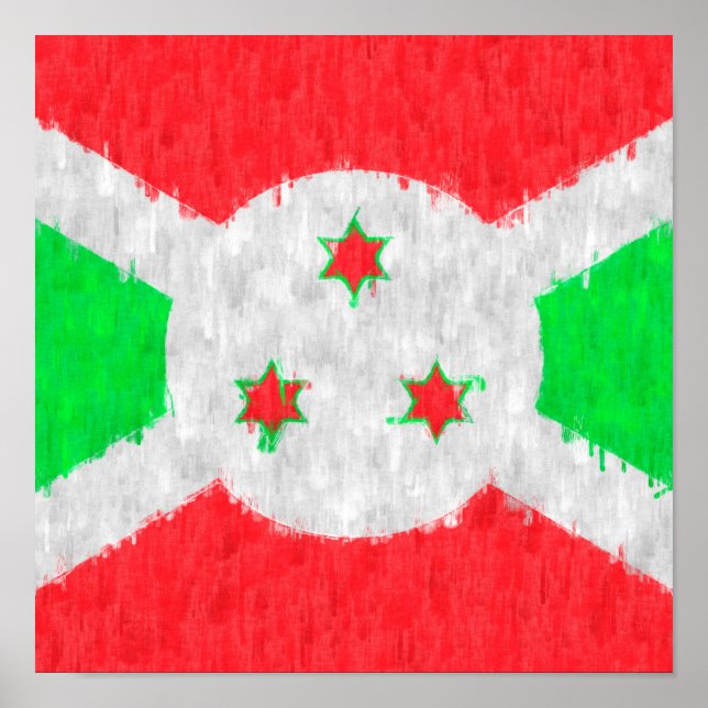 Burundi Oil Painting Drawing Poster (Front)