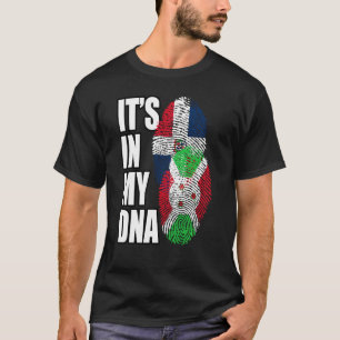 Burundian And Dominican Mix Dna Flag Heritage T-Shirt