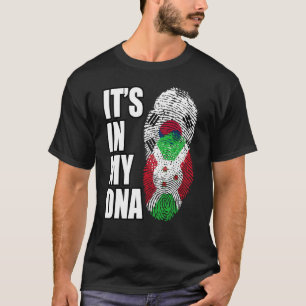 Burundian And South Korean Mix DNA Heritage Flag T-Shirt