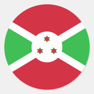 Burundian Flag, Flag of Burundi Classic Round Sticker