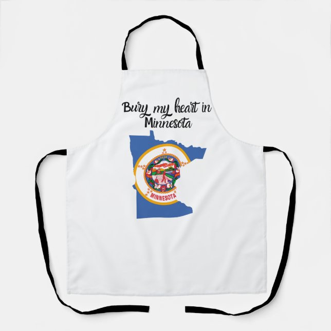 Bury My Heart in Minnesota Apron (Front)