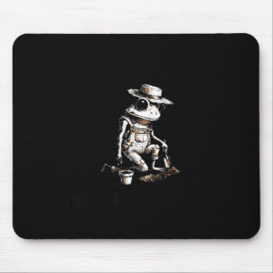 Bury things maybe plants maybe peole frog gardener mouse mat