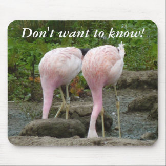Burying one's head in the sand! mouse mat