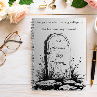 Burying the Past Gravestone Notebook – Rest in Pea