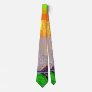 Bus 1521 Abstract Glitch Art Cyberpunk Grid Tie