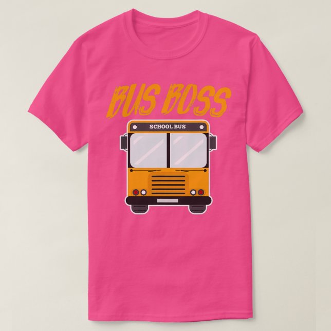 Bus Boss Funny School Bus Driver Classic TShirt (Design Front)