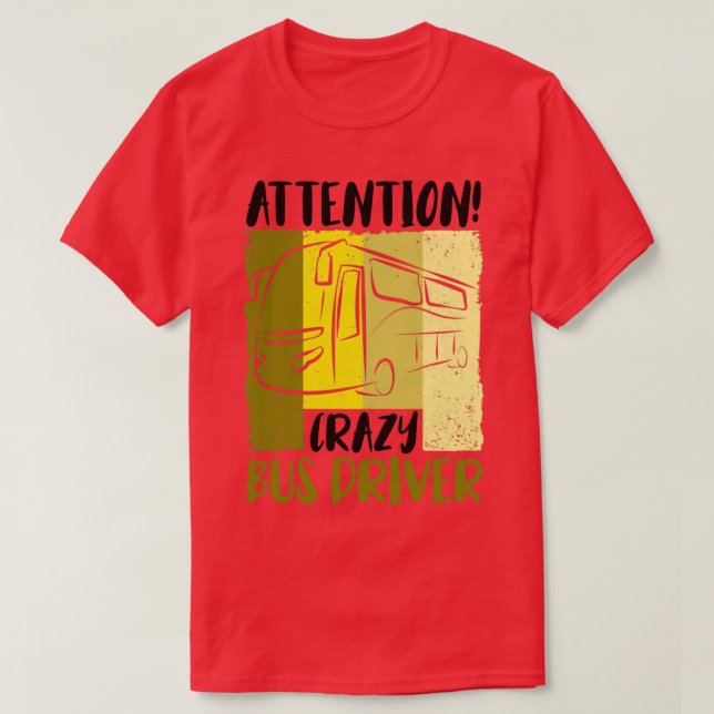Bus Busfahrer Schulbus Autobus 3 T-Shirt (Design Front)
