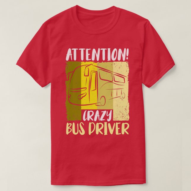 Bus Busfahrer Schulbus Autobus 5 T-Shirt (Design Front)