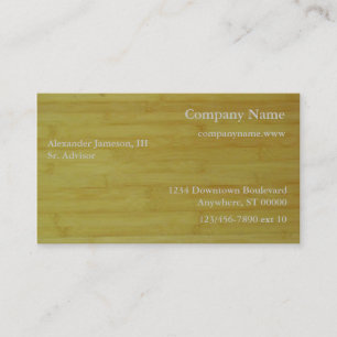 Bus. Card - Bamboo boards