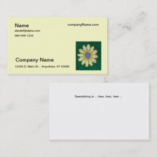 Bus. Card - Crochet pattern - Daisy