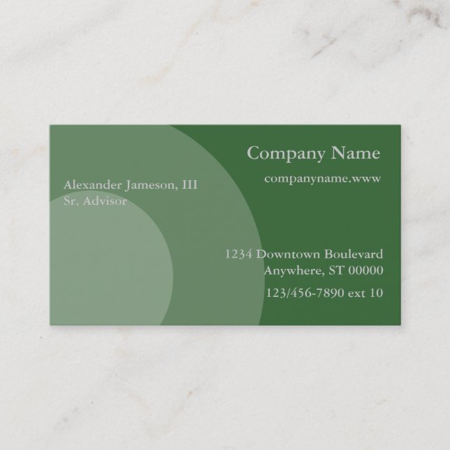 Bus. Card - Graphic circles (Front)