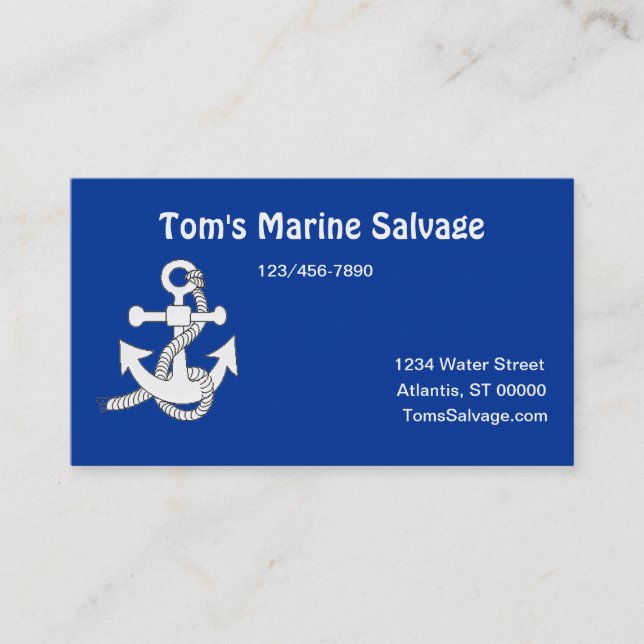 Bus. Card - Marine Anchor (Front)