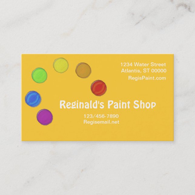 Bus. Card - Paint Pallet (Front)