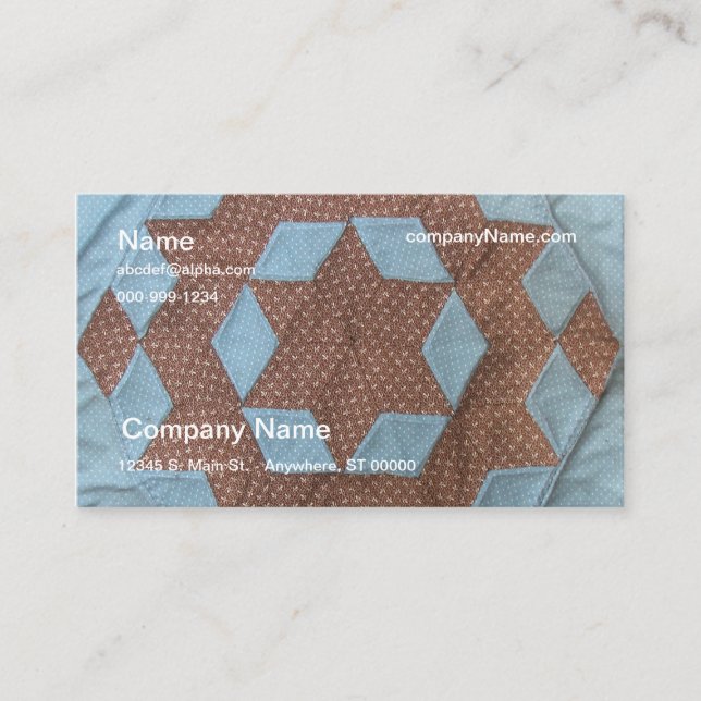 Bus. Card - Quilt Pattern (Front)