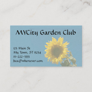 Bus. card - Sunflower