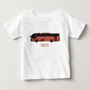 Bus cartoon illustration baby T-Shirt