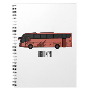 Bus cartoon illustration notebook
