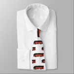 Bus cartoon illustration tie<br><div class="desc">Bus cartoon illustration</div>
