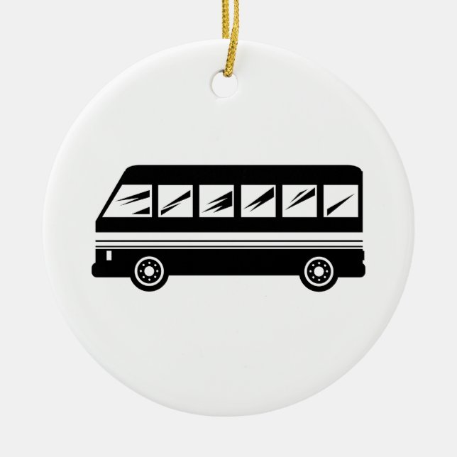Bus Ceramic Tree Decoration (Front)