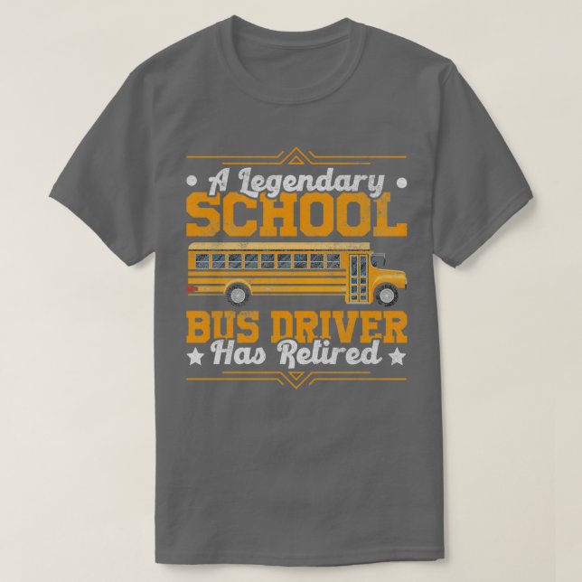 Bus Design For School Bus Or Coach Driver 4 T-Shirt (Design Front)