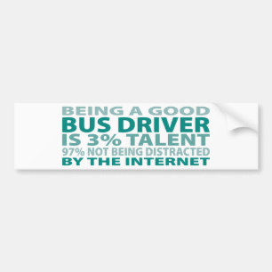 Bus Driver 3% Talent Bumper Sticker