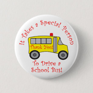 Bus Driver 6 Cm Round Badge