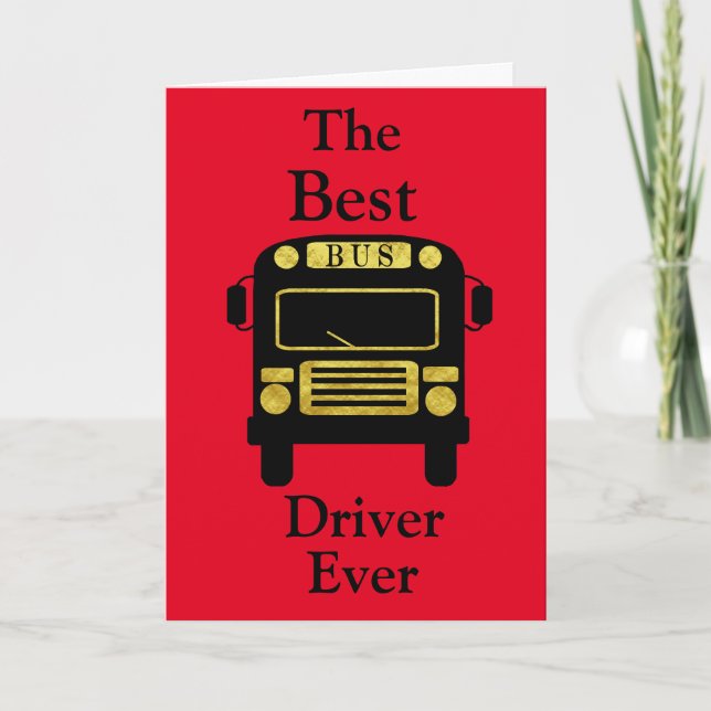 Bus Driver Appreciation Day Greeting Card (Front)