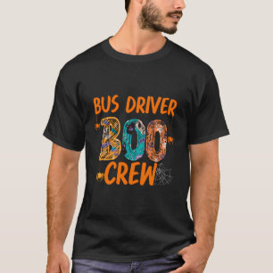 Bus Driver Boo Crew Funny School Halloween Costume T-Shirt