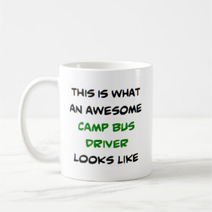 bus driver, camp, awesome coffee mug
