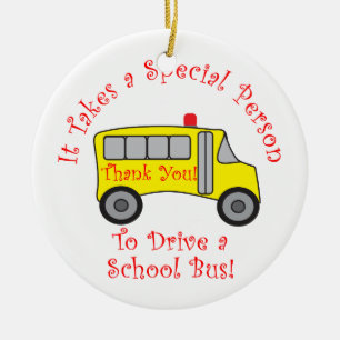 Bus Driver Ceramic Tree Decoration
