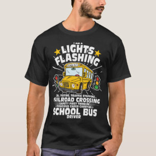 Bus Driver Driving Shirt Men School Bus