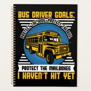 Bus Driver Funny Back To School Planner