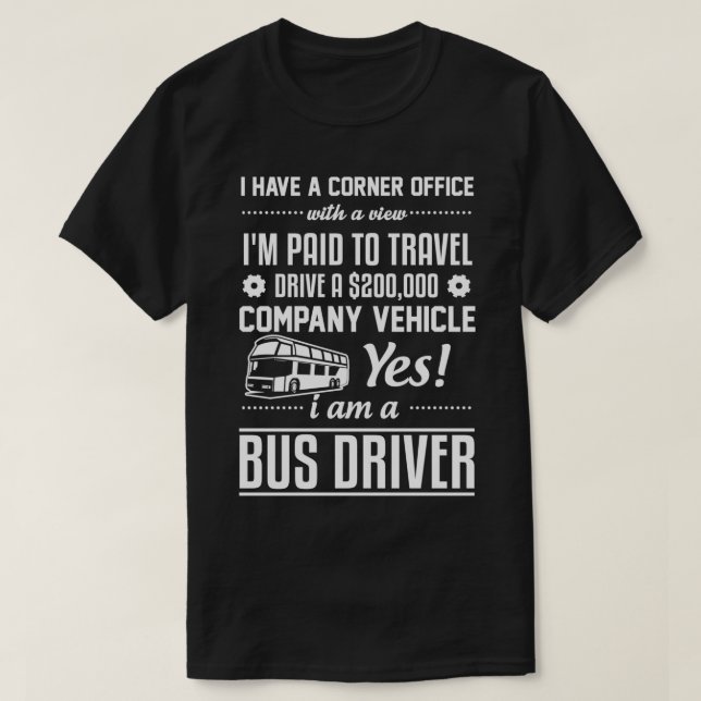 Bus Driver Funny TShirts Classic TShirt (Design Front)