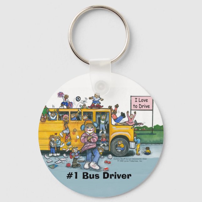 Bus Driver Keychain (Front)
