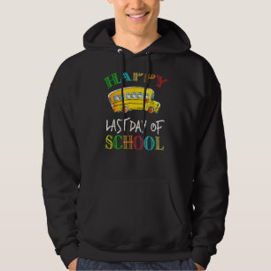 Bus Driver Last Day Of School School Bus Dr Hoodie