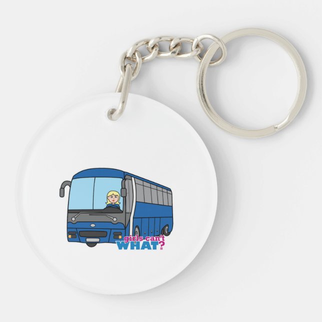 Bus Driver - Light/Blonde Key Ring (Back)