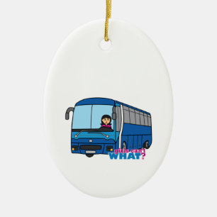 Bus Driver Medium Ceramic Tree Decoration