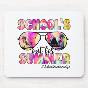 Bus Driver Out For Summer Tie Dye Sungles  Mouse Mat
