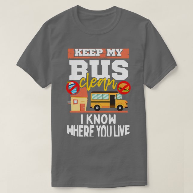 Bus Driver School Bus 30 T-Shirt (Design Front)