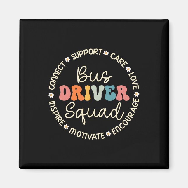 Bus Driver Squad Appreciation Week Back To School  Magnet (Front)