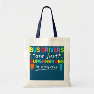 Bus Driver Teacher Are Just Superheroes In Tote Bag