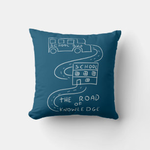 Bus Driver The Road of Knowledge Cushion