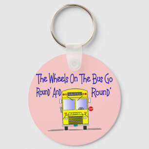 Bus Driver "The Wheels on the Bus" Key Ring